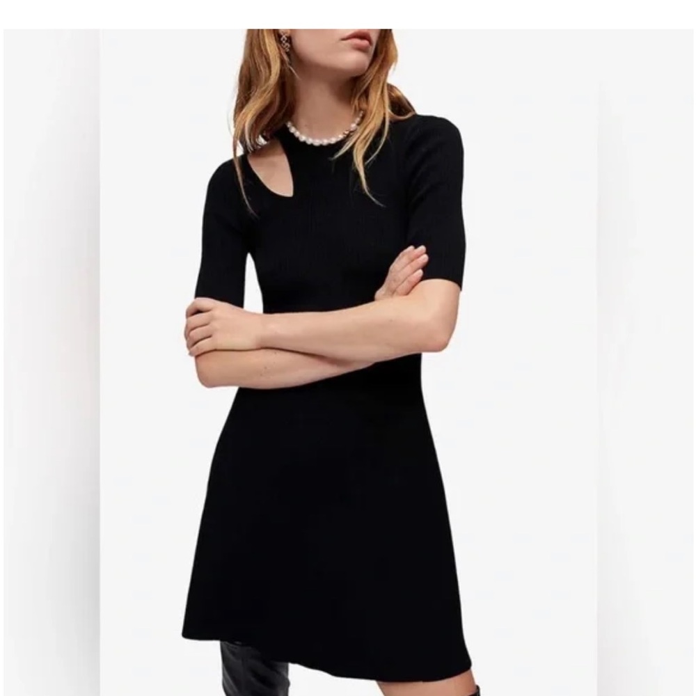 Maje Ribbed Knit Dress
